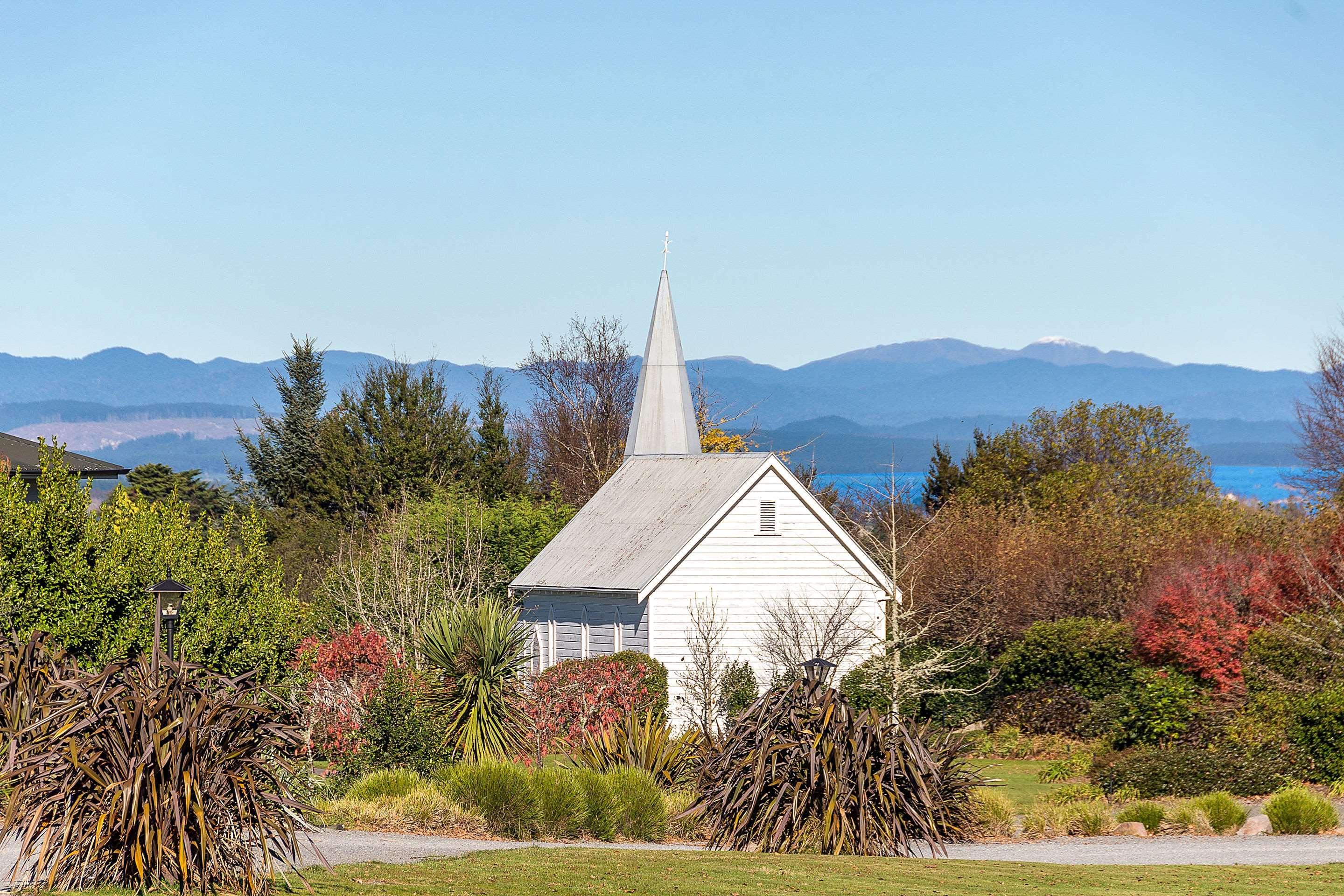Huka Falls Resort Taupo Kültér fotó The church in 2016